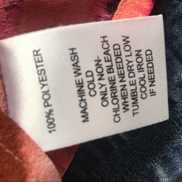 Loft Drape Ruffle Front Sleeveless Floral Watercolor Layering Blouse‎ Small EUC - Picture 6 of 6